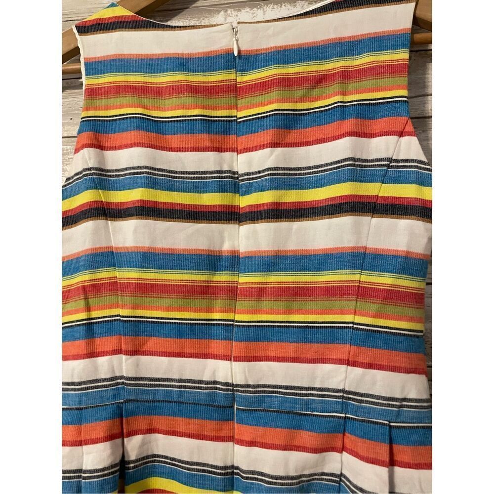 Tommy Hilfiger Sleeveless Striped Dress Size 2 A Line Colorful Above The Knee - Picture 6 of 6